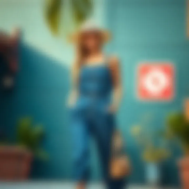 Stylish denim jumpsuit perfect for casual outings