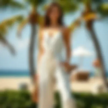 Elegant linen jumpsuit ideal for a beach day