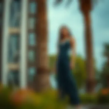 Trendy jumpsuit with unique design elements