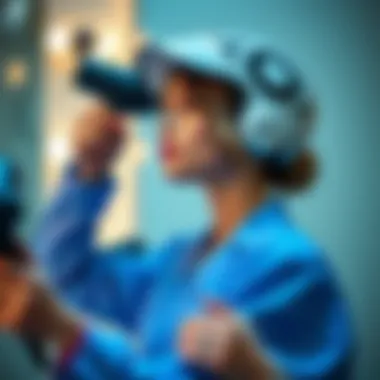 User enjoying the benefits of a hair dryer with a cap