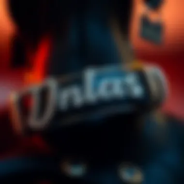 A close-up of a customizable bling collar with intricate design