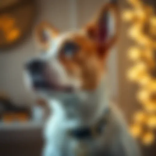 A luxurious bling name collar on a stylish dog