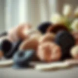 Elegant display of various bust enhancement pads showcasing diverse designs