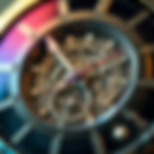 Elegant close-up of the Casio Edifice Sapphire dial showcasing intricate details