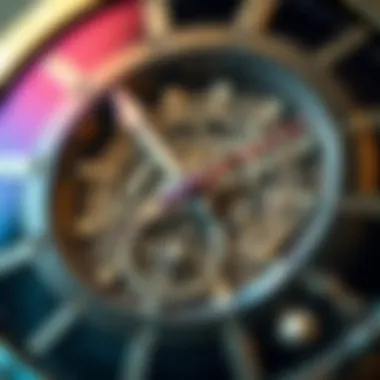 Intricate Dial Design of Casio Edifice Sapphire Elegant close-up of the Casio Edifice Sapphire dial showcasing intricate details