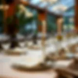 Sophisticated Dining with Checkered Napkins Elegant table setting featuring checkered cloth napkins