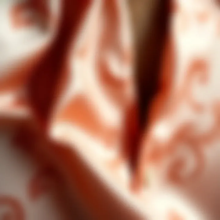 Intricate Patterns of Silk Close-up of intricate silk patterns