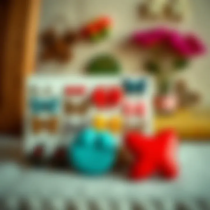 Stylish Collection of Ear Stickers A collection of ear stickers displayed against a stylish backdrop