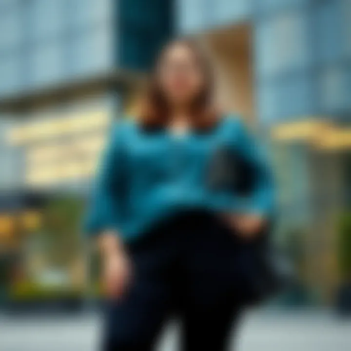 Professional Plus Size Teacher Outfit Featuring Stylish Pants Professional plus size teacher outfit featuring stylish pants