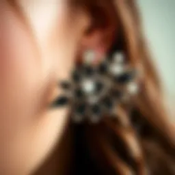 A close-up view of intricate bead clips showcasing their unique designs.