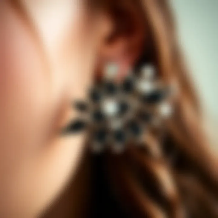 A close-up view of intricate bead clips showcasing their unique designs.