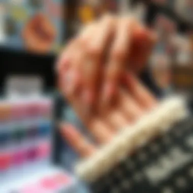 Online Shopping for Stick-On Nails Various online platforms showcasing stick-on nail options