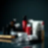 Diverse Lash Tint Products An array of professional lash tint products displayed elegantly