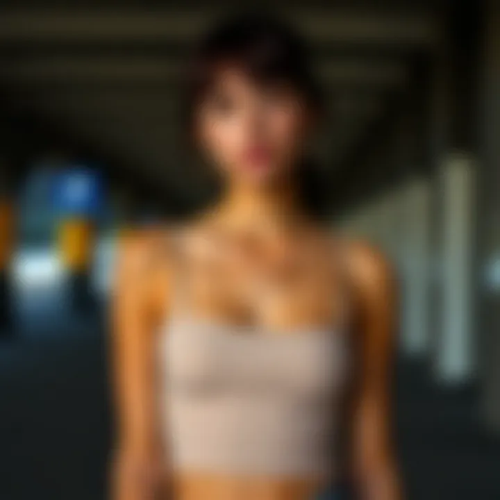 Different styling options for square neck tank tops