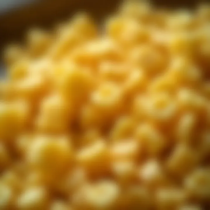 Close-up of natural beeswax pellets