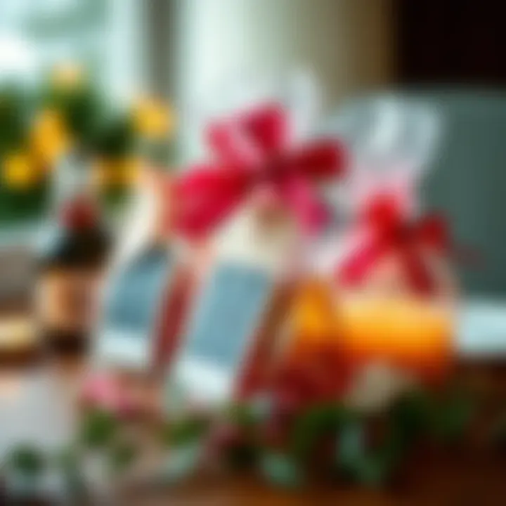 Personalized gift items for a bridal shower