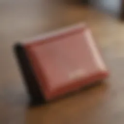 Elegant leather credit card holder wallet