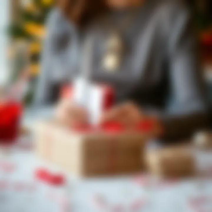 Personalized note cards and decorative wrapping for a customized touch.