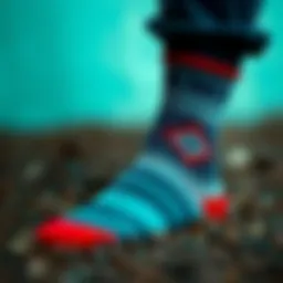 Creative custom sock designs showcasing unique patterns