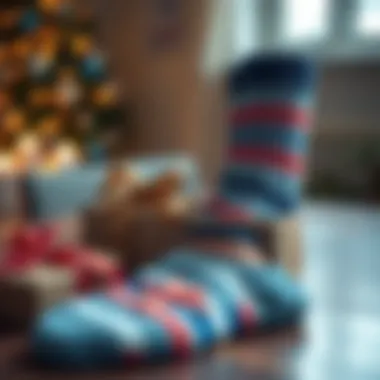 Custom socks paired with a thoughtful gift package