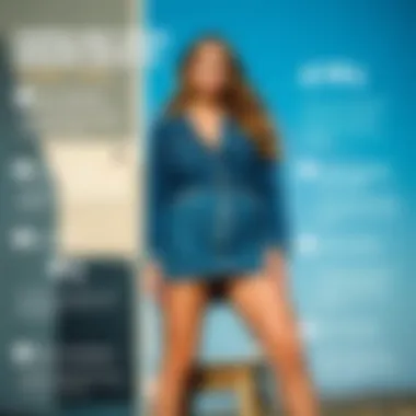 Care tips for denim skirts presented creatively through infographics