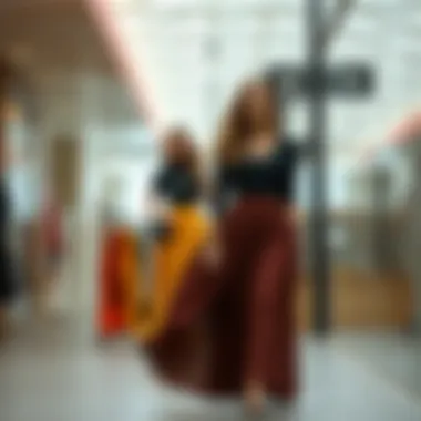 Online shopping for various styles of long skirts