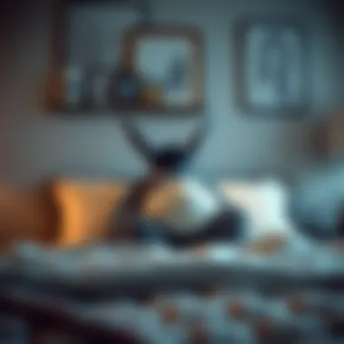 Eeyore pillow in a serene bedroom setting promoting relaxation