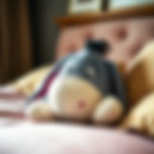 Eeyore Pillow: Soft Comfort and Adorable Design Eeyore pillow showcasing its soft texture and adorable design
