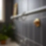 Sleek metallic shower curtain hooks