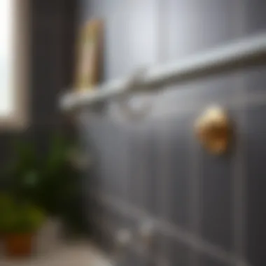 Sleek metallic shower curtain hooks