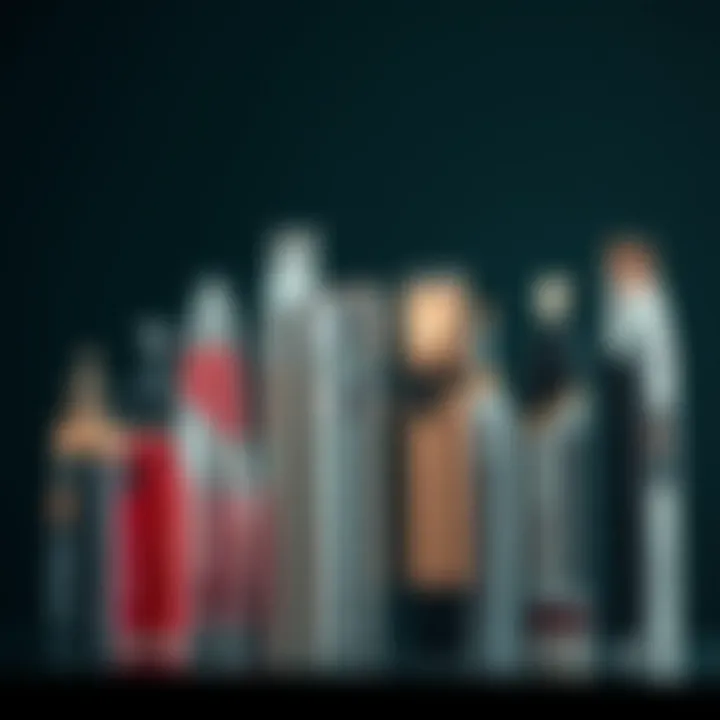 A variety of nose hair trimmers showcasing different features