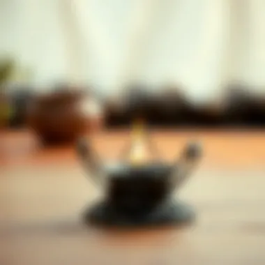 Artistic Metal Incense Holder in Geometric Design Artistic metal incense holder with unique geometric shapes