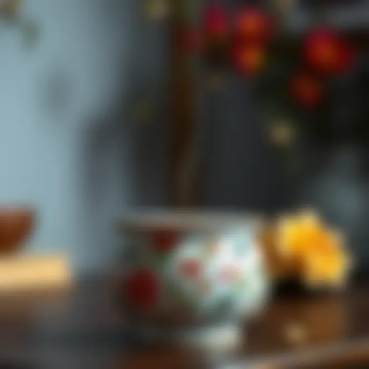 Ceramic Incense Holder with Floral Patterns Elegant ceramic incense holder showcasing intricate floral patterns