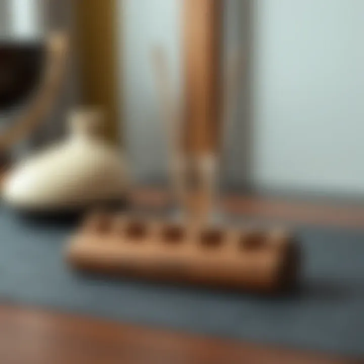 Minimalist Wooden Incense Holder Minimalist wooden incense holder with a clean design