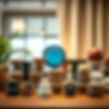 Diverse designs of air draft stoppers arranged artistically