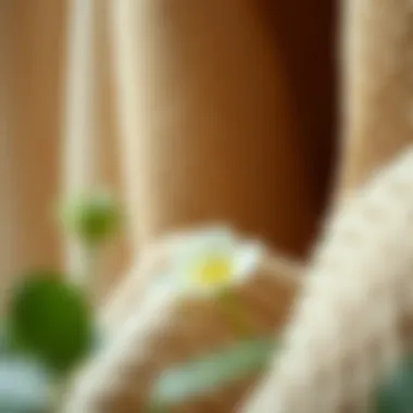 Close-up of eco-friendly materials used in air draft stoppers