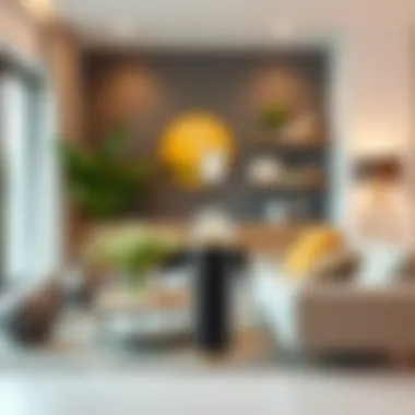 Stylish air draft stopper displayed in a modern living room