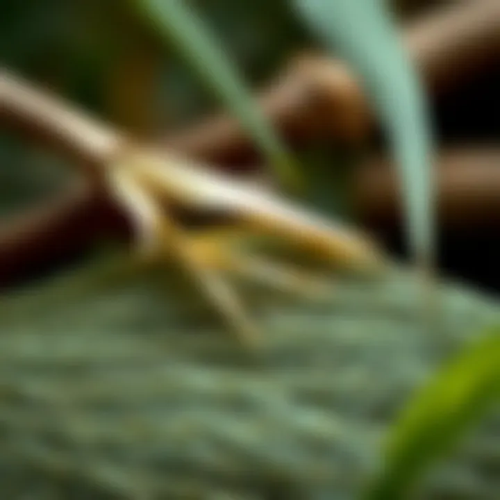 A close-up of bamboo fibers showcasing their texture and natural properties
