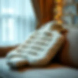 Cozy fleece-covered hot water bottle on a sofa