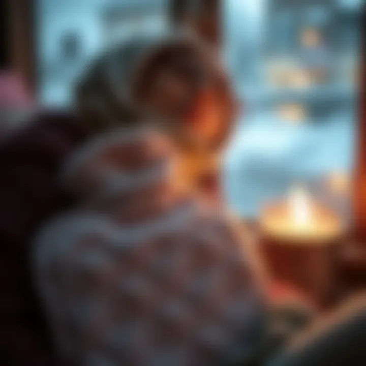 Hot water bottle providing warmth during winter months