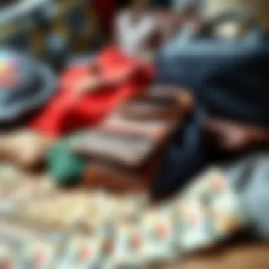 An array of materials used in crafting booster bags