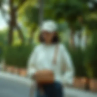 Concept of sustainability in fashion accessories with booster bags