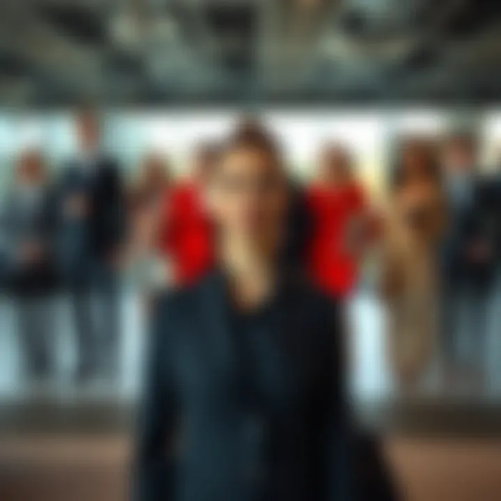 A professional setting with diverse attire representing various dress codes