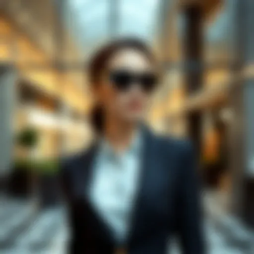 Elegant business attire showcasing a blend of professionalism and style