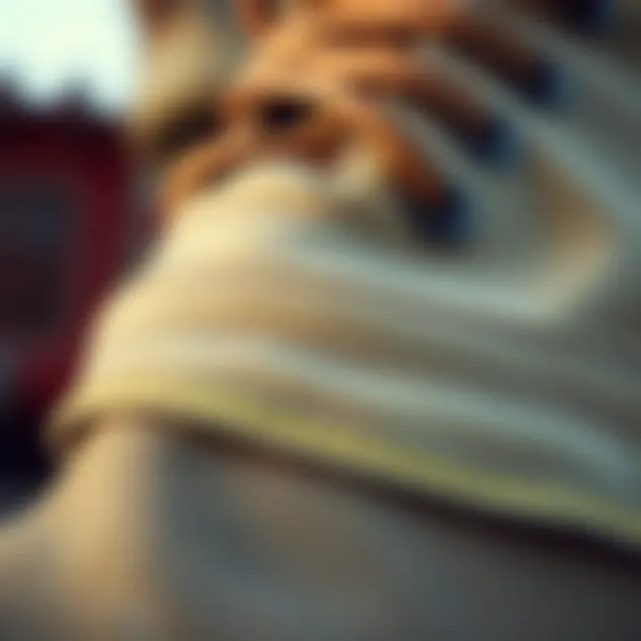 Close-up view of durable canvas material showcasing texture