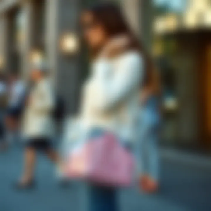 Fashionable Pairings with Clear Glitter Tote Bag Clear glitter tote bag paired with fashionable outfits