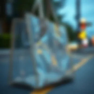 Eco-Friendly Material Considerations Eco-friendly materials used in the clear glitter tote bag