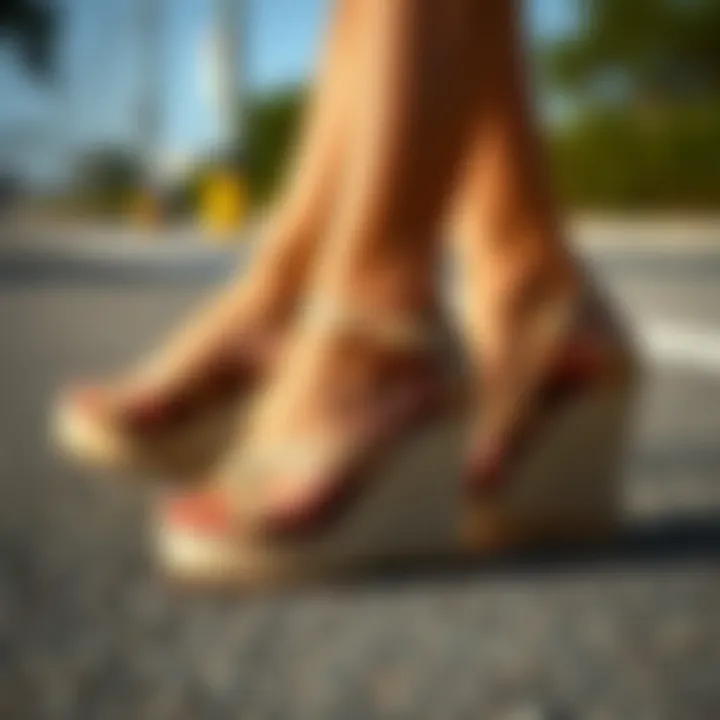 Diverse styles of closed toe wedges for various occasions