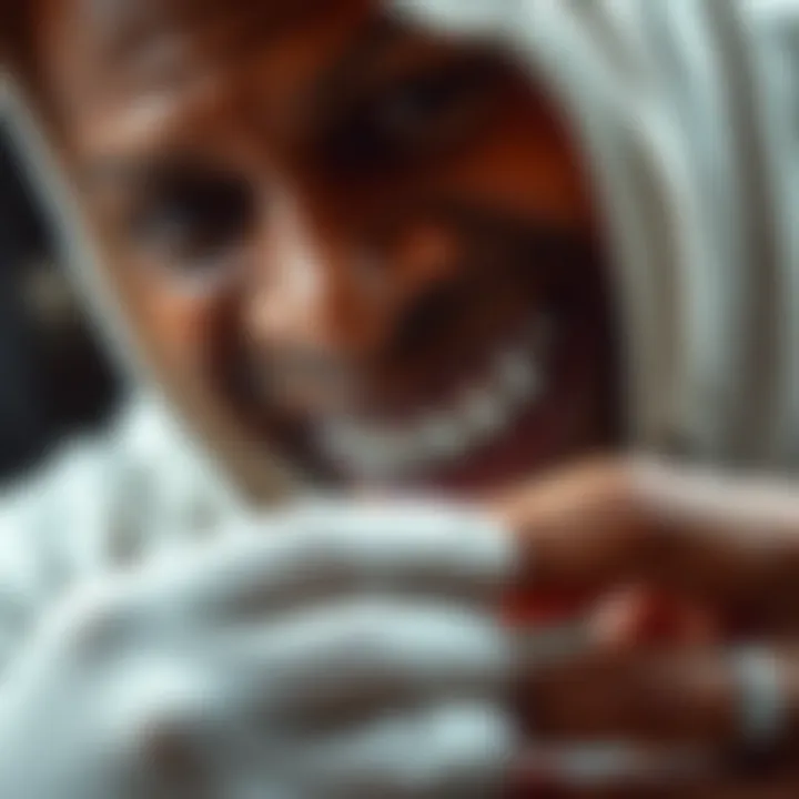 Artisan meticulously crafting cubic zirconia grillz