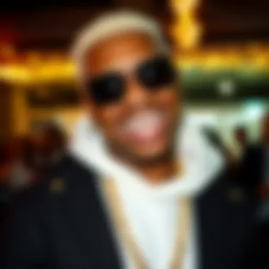 Trendsetter wearing cubic zirconia grillz at a social event